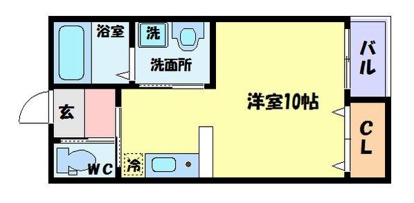 元町駅 徒歩14分 2階の物件間取画像